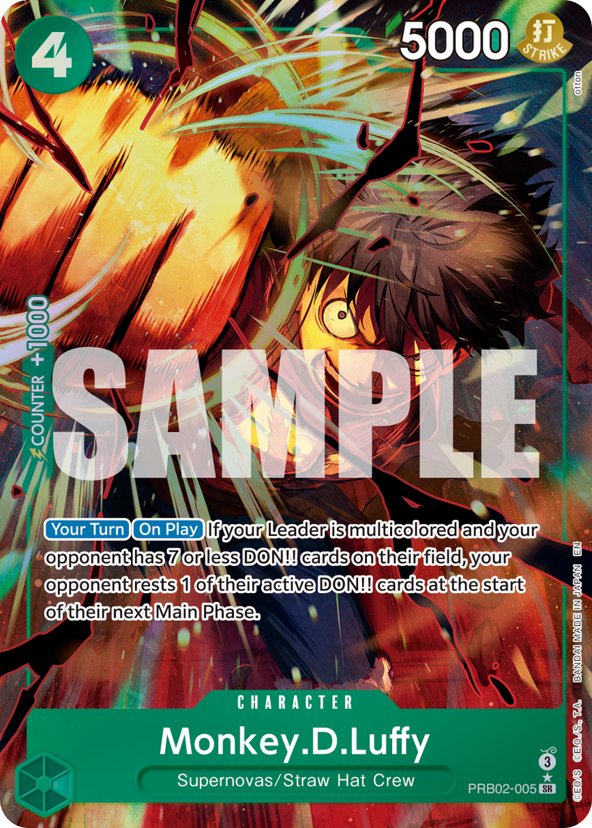 [ALTERNATE ART] Monkey.D.Luffy - PRB02-005 (Alternate Art) - SR [PRB-02] Premium Booster - THE BEST - VOL. 2