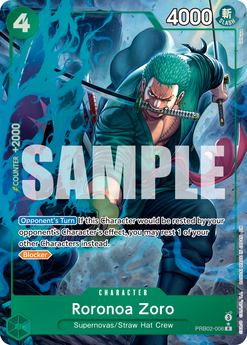 [ALTERNATE ART] Roronoa Zoro - PRB02-006 (Alternate Art) - R [PRB-02] Premium Booster - THE BEST - VOL. 2