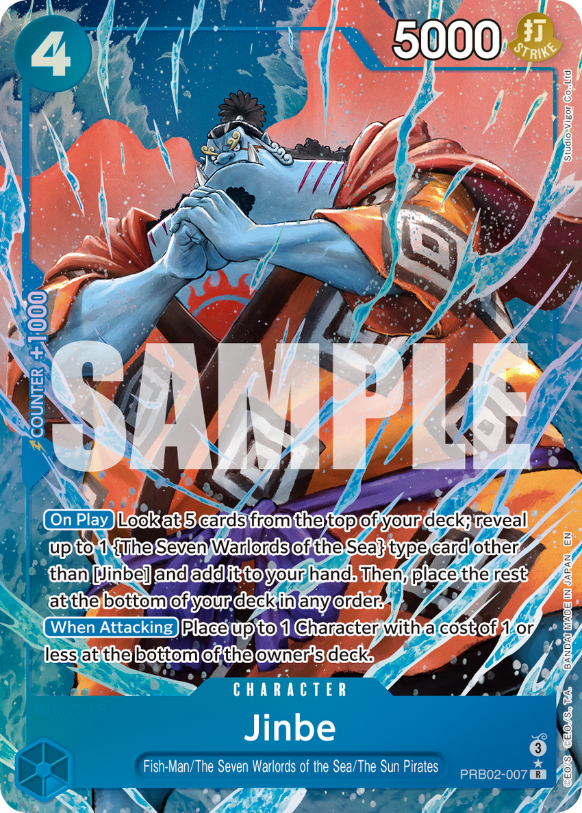 [ALTERNATE ART] Jinbe - PRB02-007(Alternate Art) - R [PRB-02] Premium Booster - THE BEST - VOL. 2