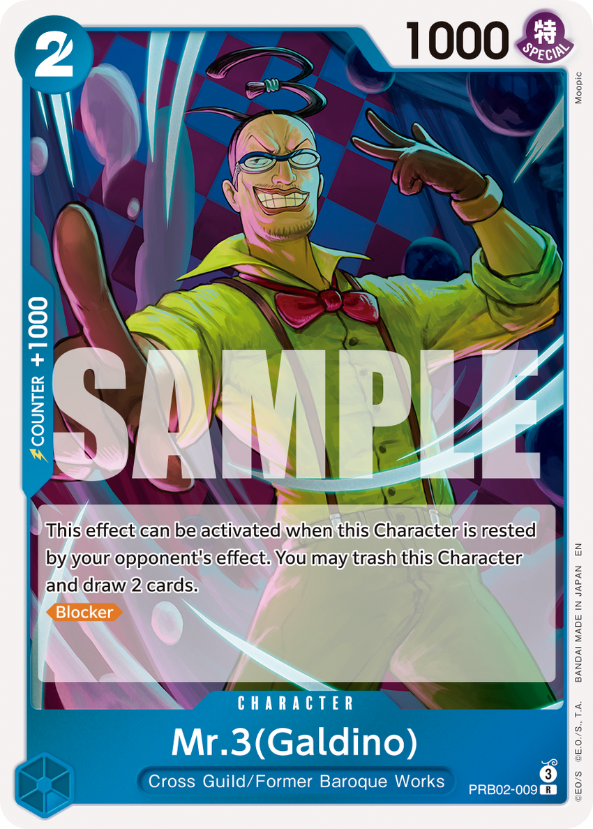 (PRB02) Mr.3(Galdino) - #PRB02-009 Rare [PRB-02] Premium Booster - THE BEST - VOL. 2