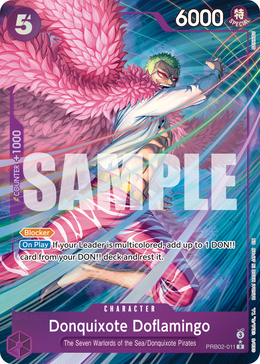 [ALTERNATE ART] Donquixote Doflamingo (Alternate Art) - R [PRB-02] Premium Booster - THE BEST - VOL. 2