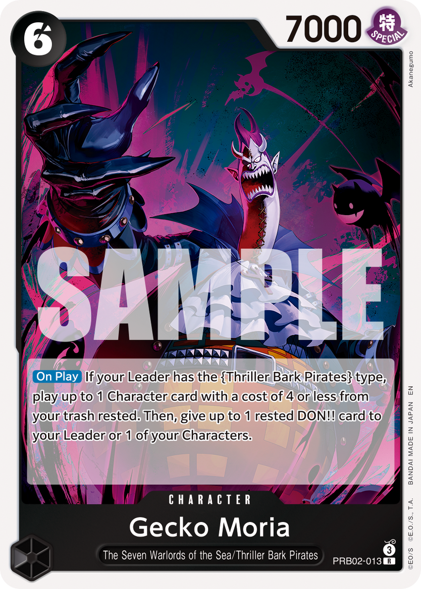 Gecko Moria - #PRB02-013 Rare [PRB-02] Premium Booster - THE BEST - VOL. 2