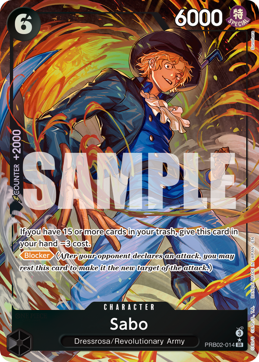 [ALTERNATE ART] Sabo - PRB02-014 (Alternate Art) - SR [PRB-02] Premium Booster - THE BEST - VOL. 2