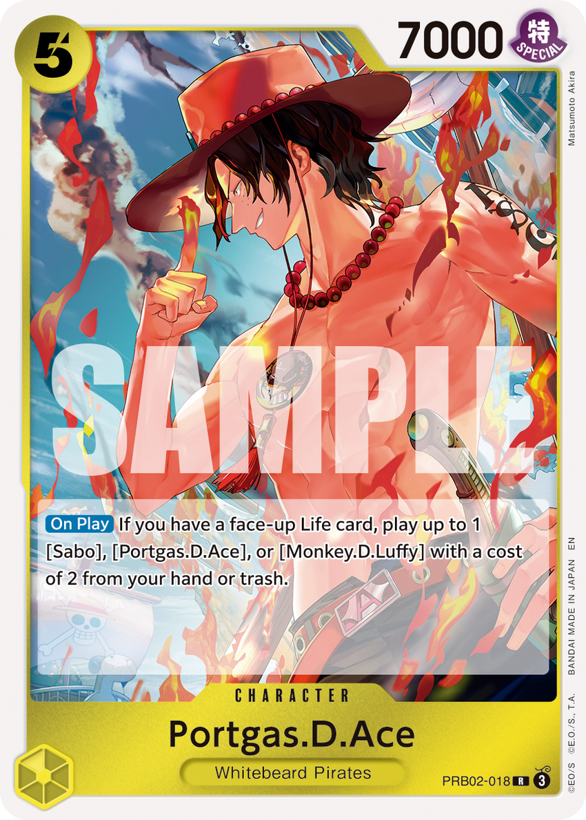 Portgas.D.Ace - #PRB02-018 Rare [PRB-02] Premium Booster - THE BEST - VOL. 2