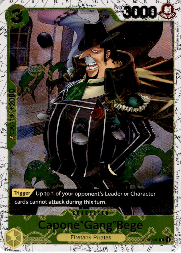 Capone"Gang"Bege [100] [Jolly Roger Foil] OP04-100 - PRB-01 THE BEST Premium Booster