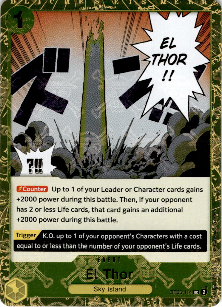 El Thor [Jolly Roger Foil] OP05-114 - PRB-01 THE BEST Premium Booster