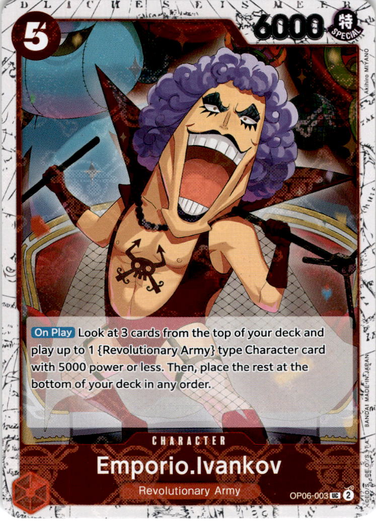 Emporio.Ivankov [Jolly Roger Foil] OP06-003 - PRB-01 THE BEST Premium Booster