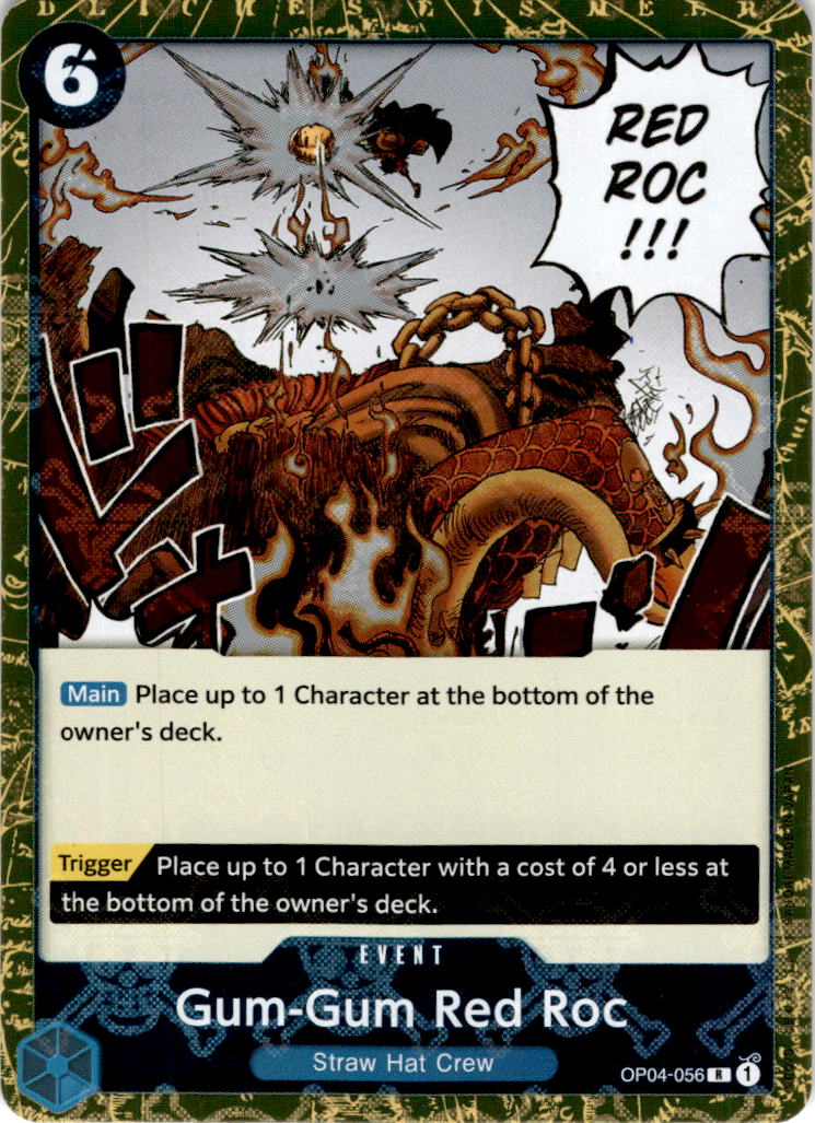 Gum-Gum Red Roc [Jolly Roger Foil] OP04-056 - PRB-01 THE BEST Premium Booster