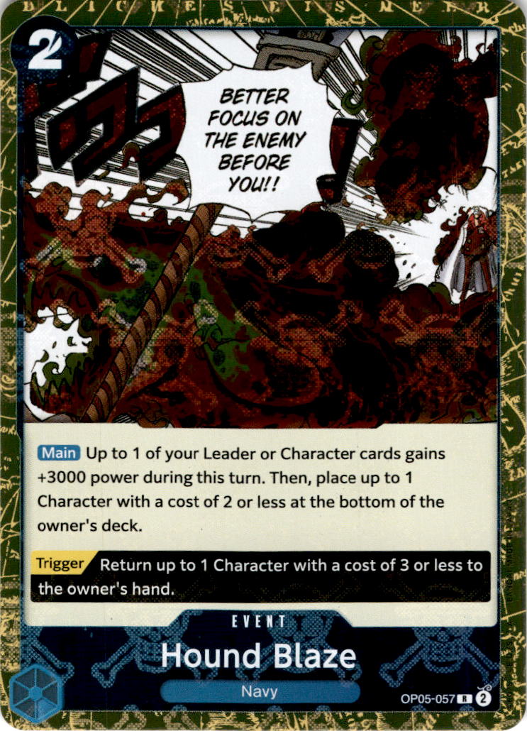 Hound Blaze [Jolly Roger Foil] OP05-057 - PRB-01 THE BEST Premium Booster
