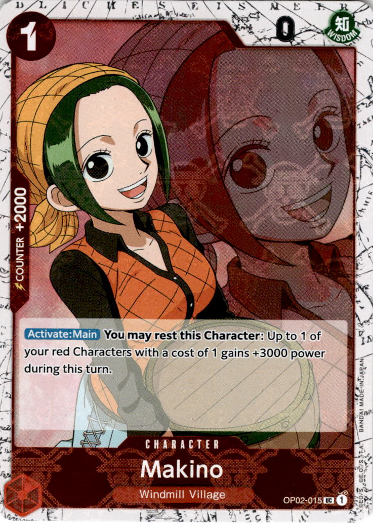 Makino [Jolly Roger Foil] OP02-015 - PRB-01 THE BEST Premium Booster