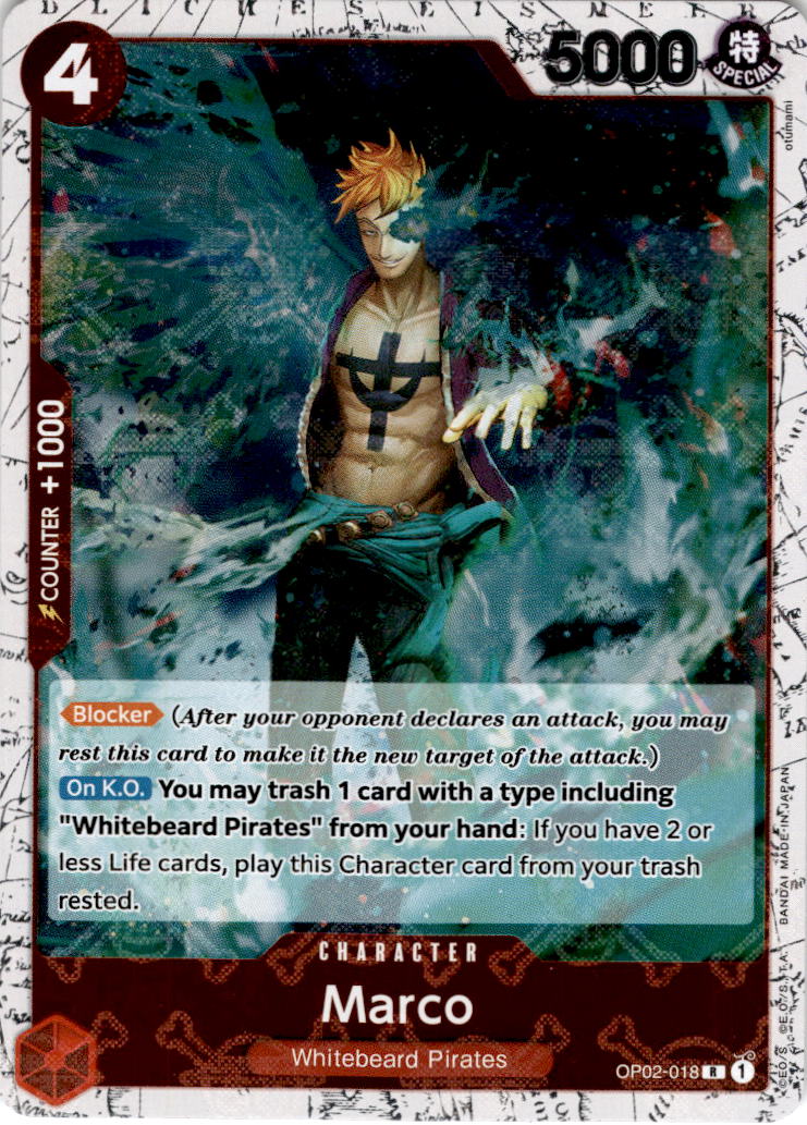Marco [Jolly Roger Foil] OP02-018 - PRB-01 THE BEST Premium Booster