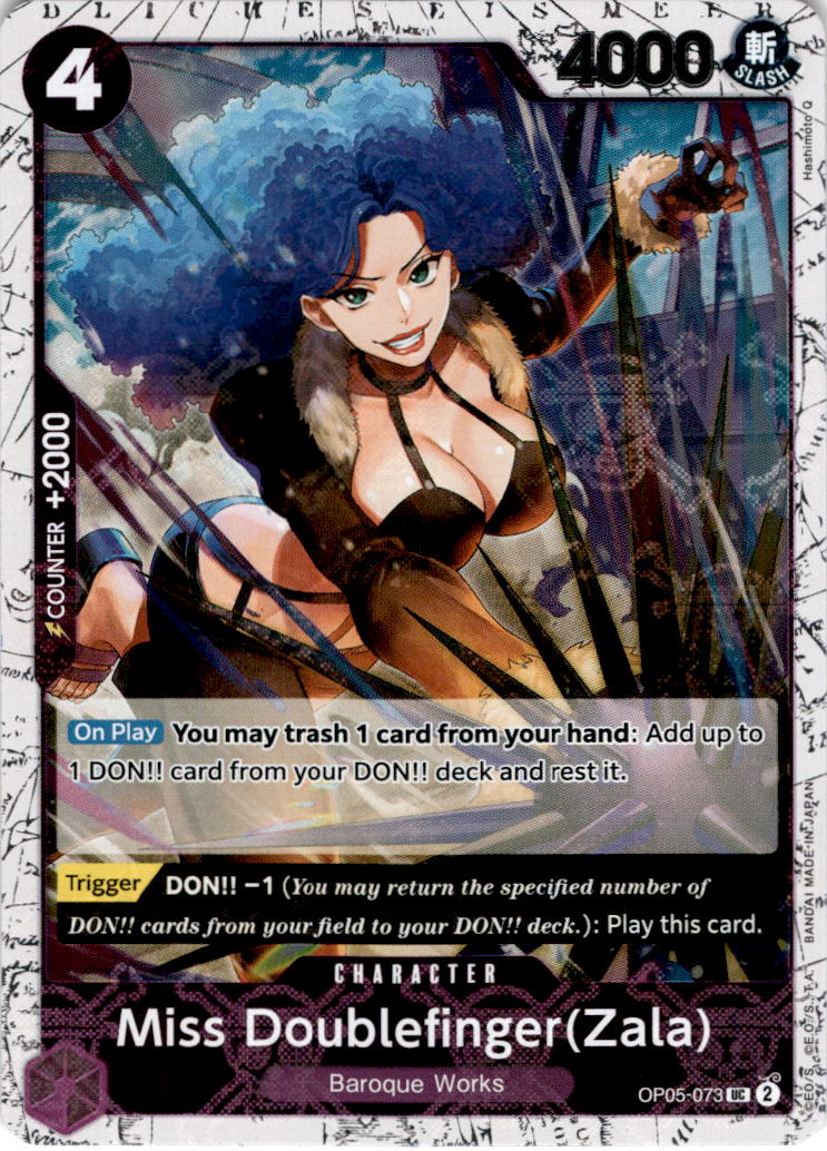 Miss Doublefinger[Zala] [Jolly Roger Foil] OP05-073 - PRB-01 THE BEST Premium Booster