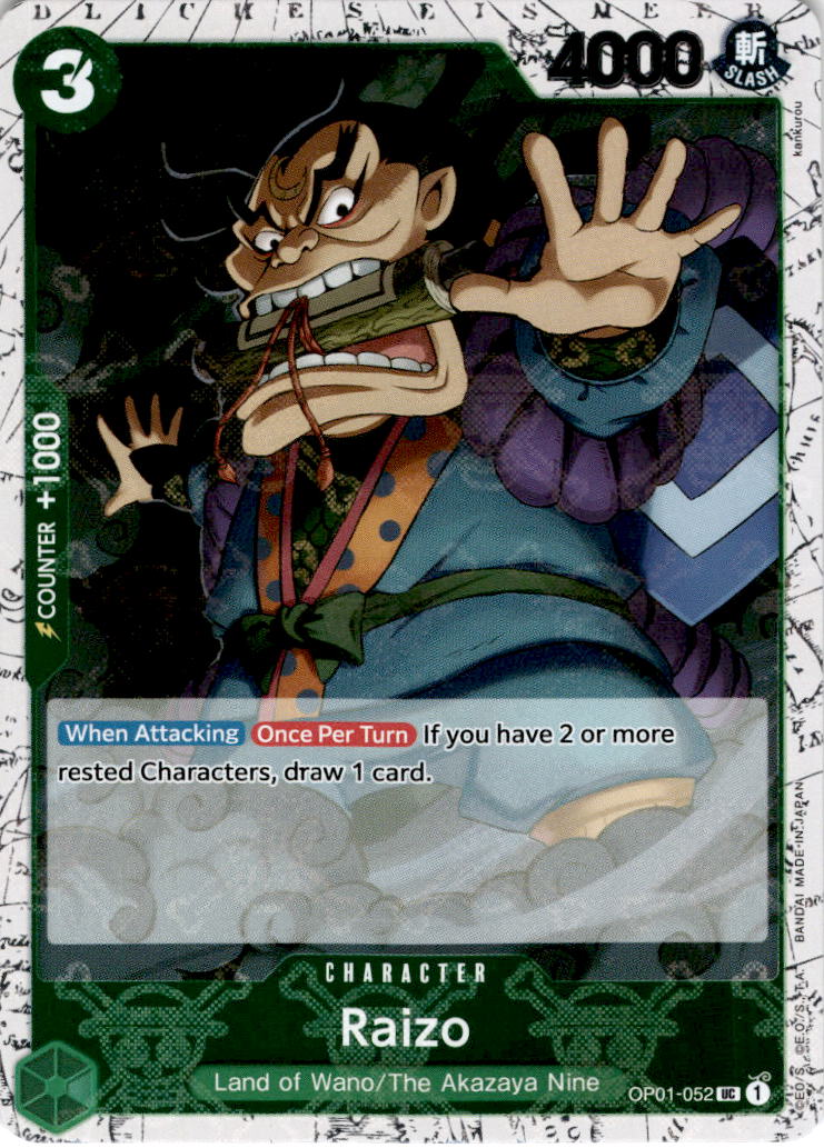 Raizo [Jolly Roger Foil] OP01-052 - PRB-01 THE BEST Premium Booster
