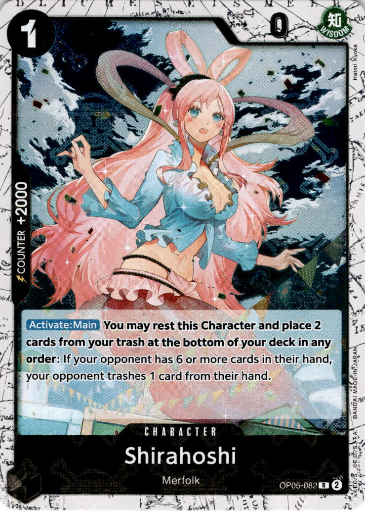 Shirahoshi [082] [Jolly Roger Foil] OP05-082 - PRB-01 THE BEST Premium Booster