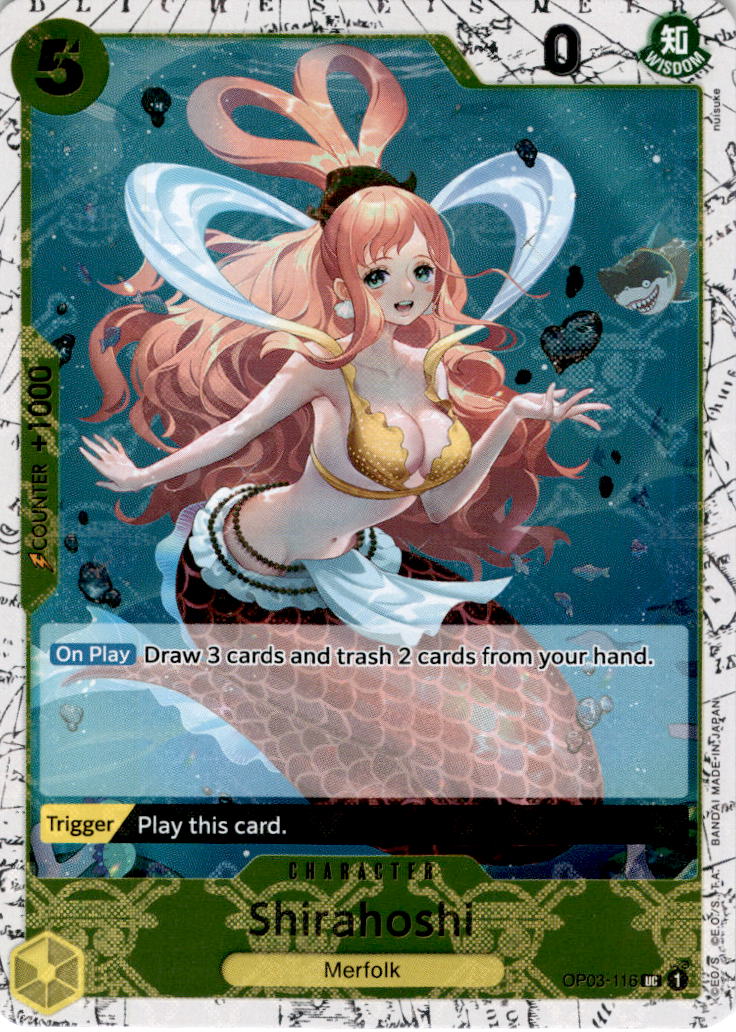 Shirahoshi [116] [Jolly Roger Foil] OP03-116 - PRB-01 THE BEST Premium Booster