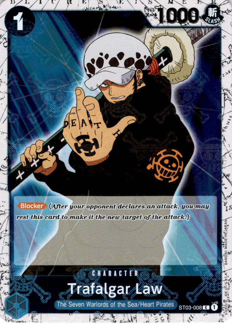 Trafalgar Law [008] [Jolly Roger Foil] ST03-008 - PRB-01 THE BEST Premium Booster