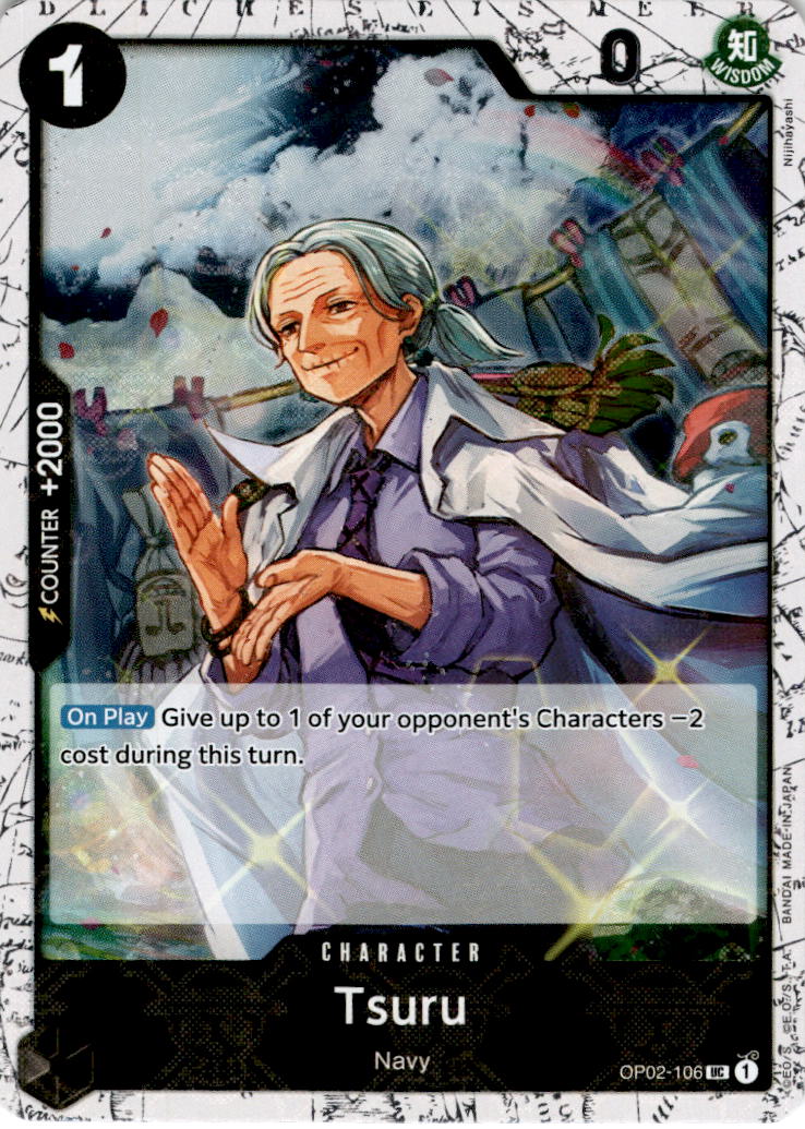 Tsuru [Jolly Roger Foil] OP02-106 - PRB-01 THE BEST Premium Booster