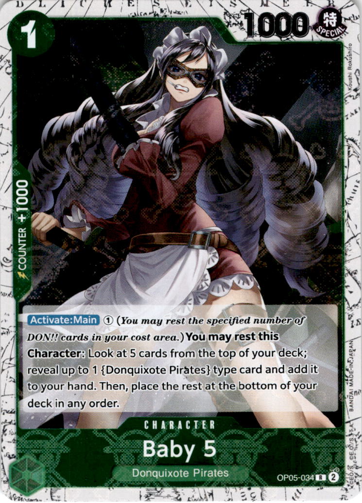 Baby 5 [034] [Jolly Roger Foil] OP05-034 - PRB-01 THE BEST Premium Booster