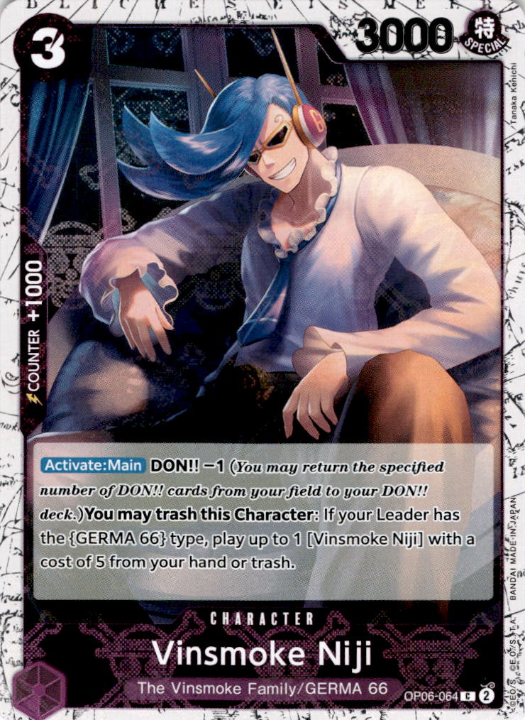 Vinsmoke Niji [064] [Jolly Roger Foil] OP06-064 - PRB-01 THE BEST Premium Booster