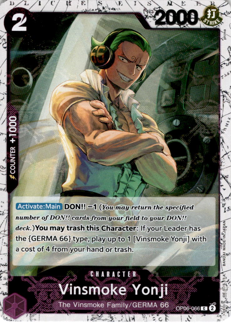 Vinsmoke Yonji [066] [Jolly Roger Foil] OP06-066 - PRB-01 THE BEST Premium Booster