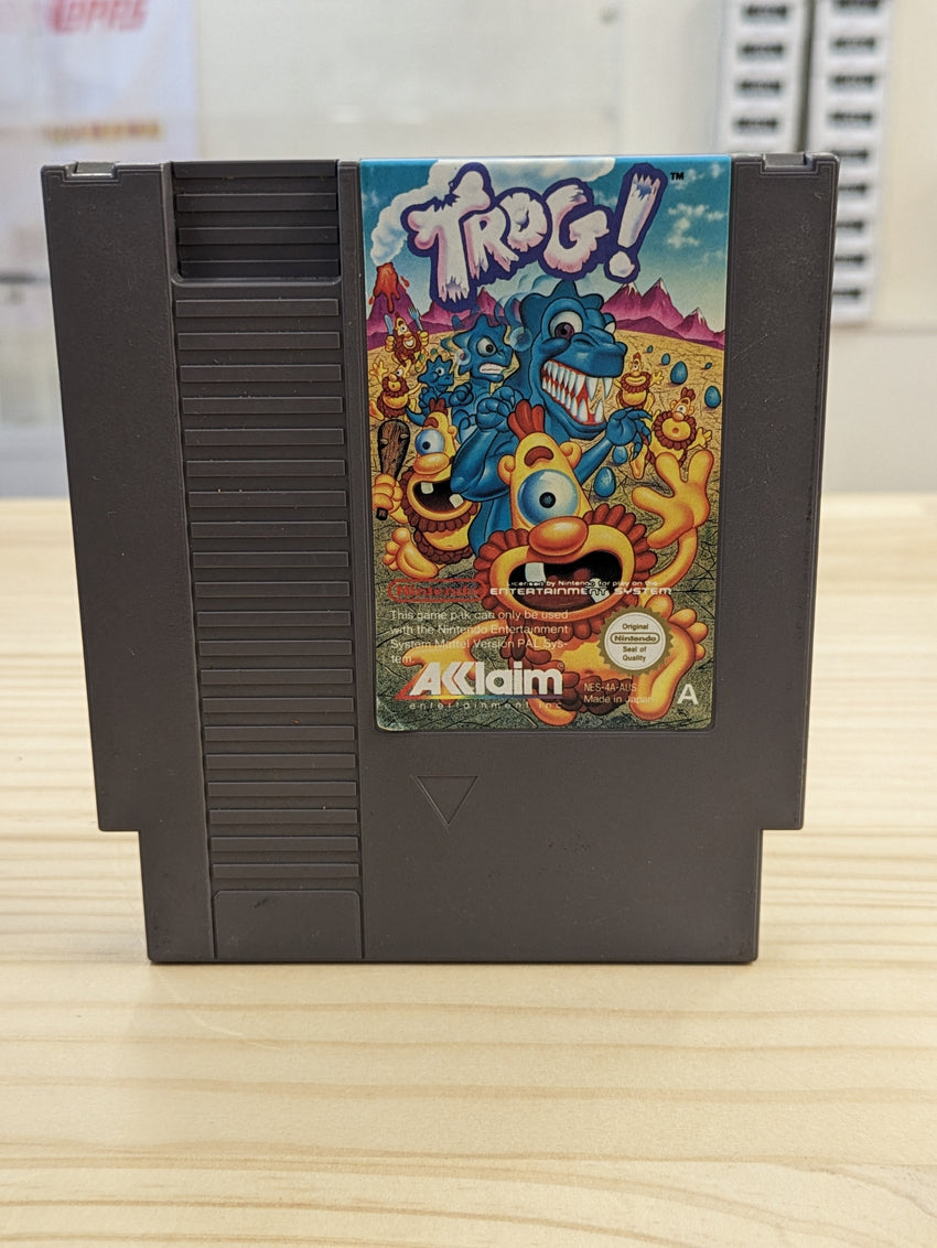 Trog Nintendo Entertainment Sysytem Pal Cartridge