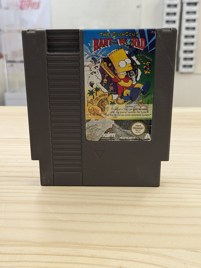 The Simpsons Bart Vs. The World Nintendo Entertainment Sysytem Pal Cartridge