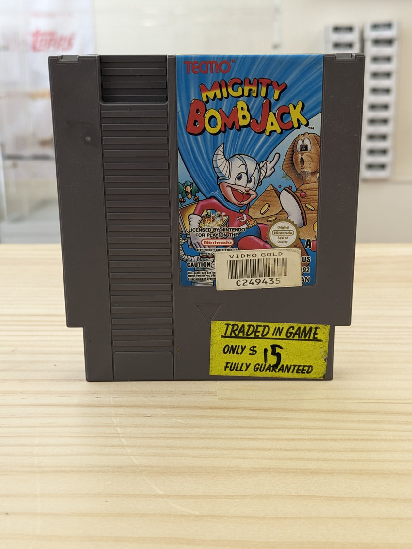 Mighty Bombjack Nintendo Entertainment Sysytem Pal Cartridge
