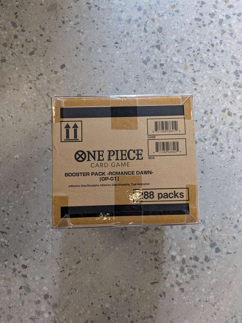 One Piece Card Game [OP-01] [BLUE BOTTOM] Romance Dawn Booster Pre-Errata Print 12-Box Case