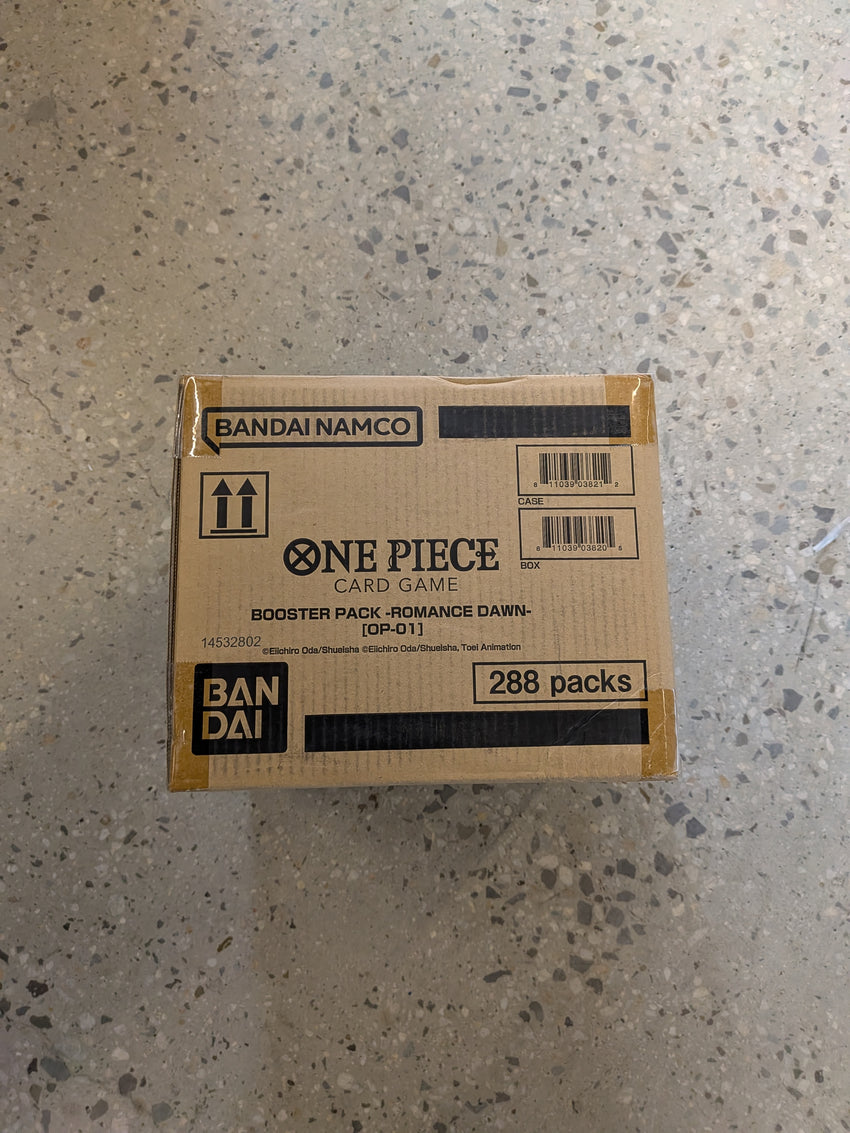 One Piece Card Game [OP-01] [BLUE BOTTOM] Romance Dawn Booster Pre-Errata Print 12-Box Case