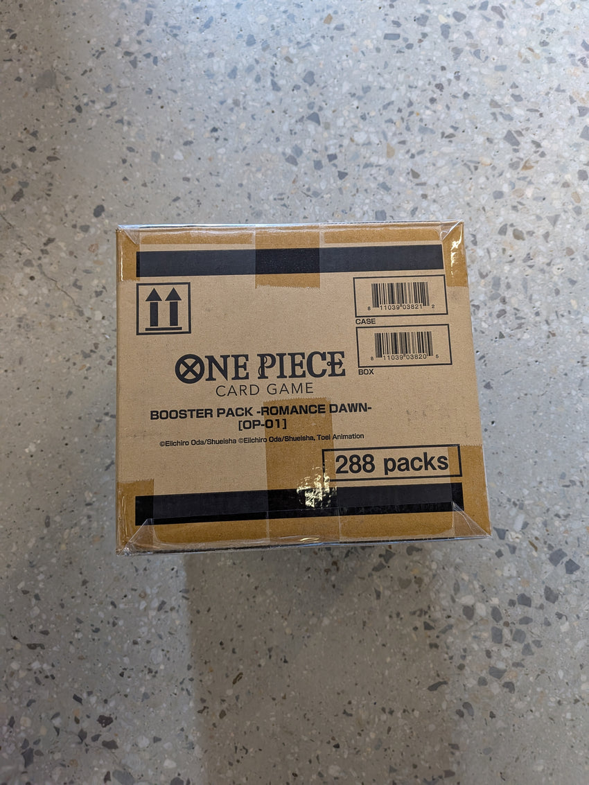 One Piece Card Game [OP-01] [BLUE BOTTOM] Romance Dawn Booster Pre-Errata Print 12-Box Case