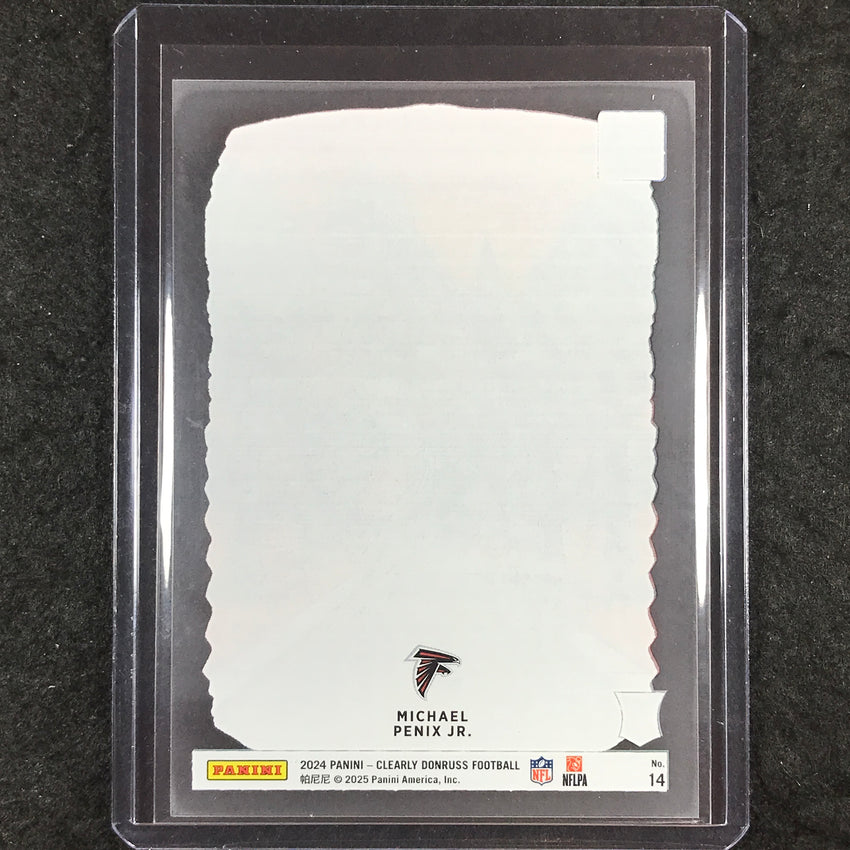 2024 Clearly Donruss Football MICHAEL PENIX JR. Downtown Rookie SSP #14