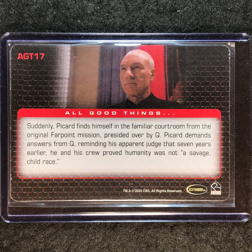 2026 Star Trek Connections ALL GOOD THINGS Yellow Printing Plate 1/1 #AGT17