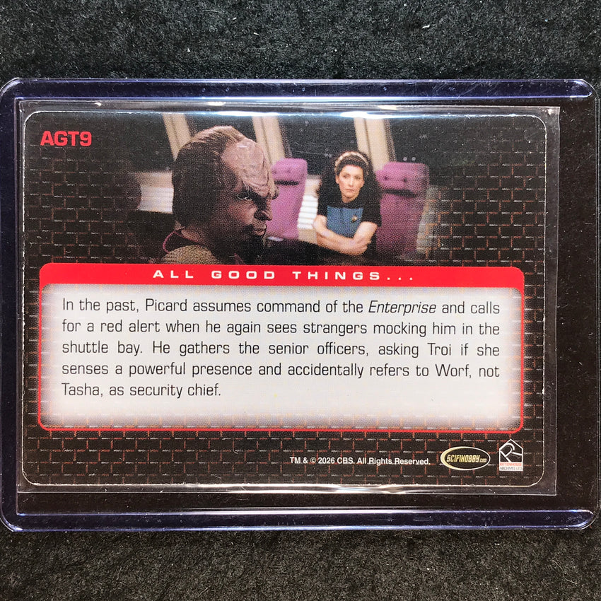 2026 Star Trek Connections ALL GOOD THINGS Yellow Printing Plate 1/1 #AGT9
