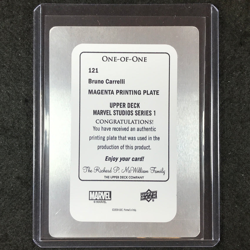 2024 Marvel Studios Series 1 Disney+ BRUNO CARRELLI Printing Plate Magenta 1/1