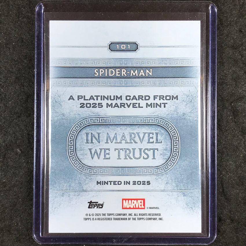 2025 Topps Marvel Mint SPIDER-MAN Platinum Red Foil 4/5 #101
