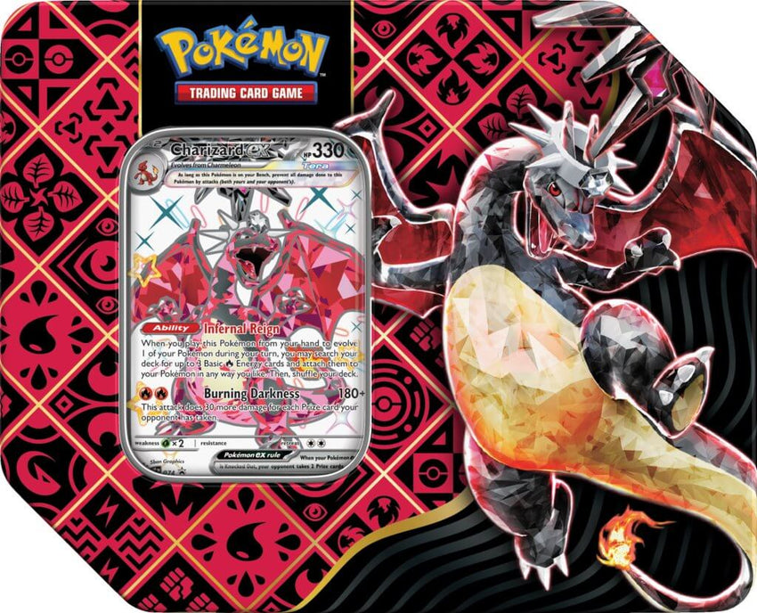 Pokemon TCG Paldean Fates Tin - Charizard