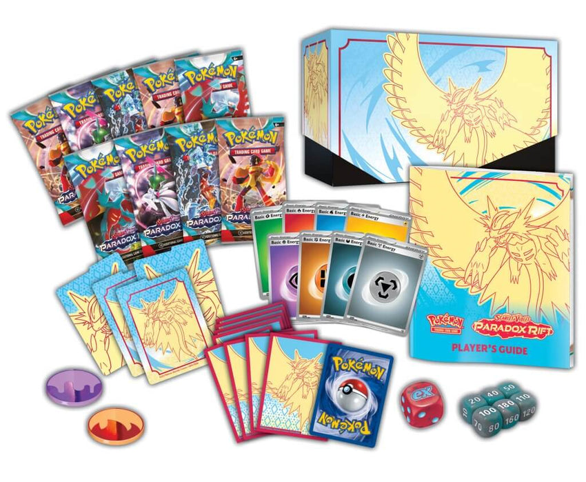 Pokemon TCG SV04 Paradox Rift Elite Trainer Box - [ BLUE ] Roaring Moon