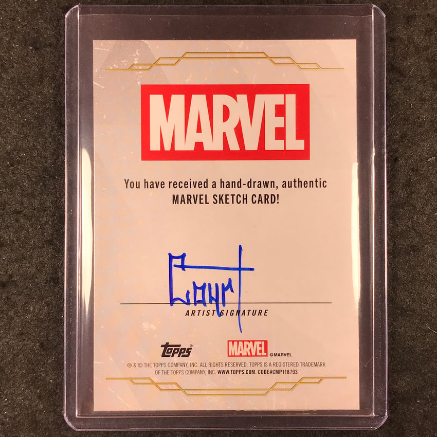 2026 Topps Chrome Marvel Comics POLARIS Artist Sketch 1/1 COURT