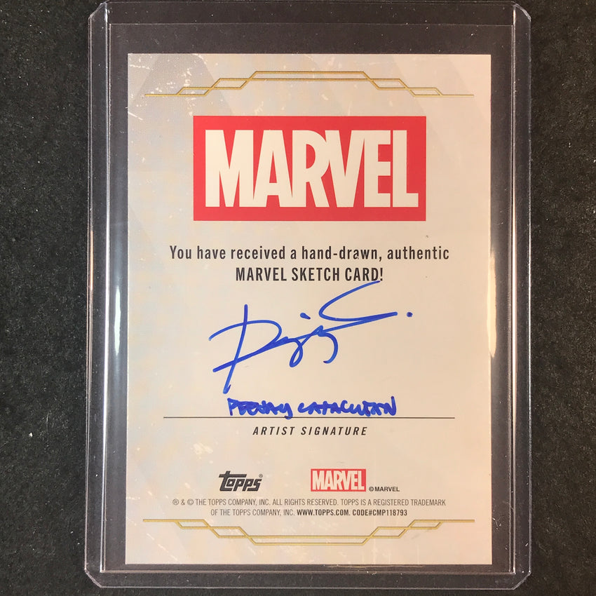 2025 Topps Chrome Marvel Studios PSYLOCKE Artist Sketch 1/1 PEEJAY CATACUTAN