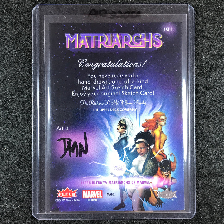 2024 Matriarchs of Marvel PSYLOCKE Artist Sketch 1/1 DON MARK NOCEDA
