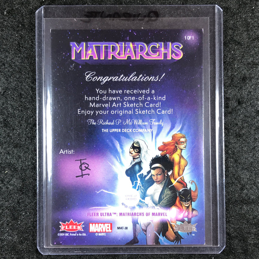 2024 Matriarchs of Marvel PSYLOCKE Artist Sketch 1/1 IAN QUIRANTE