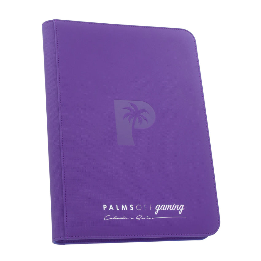 Palms Off Gaming Collectors Series 9 Pocket Zip Binder  Purple
