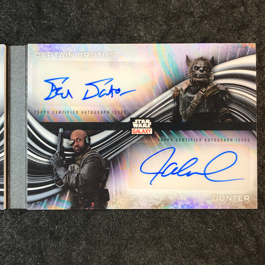 2025 Star Wars Chrome Galaxy JUDE LAW NICK FROST HALELL ET AL Quad Auto 3/5