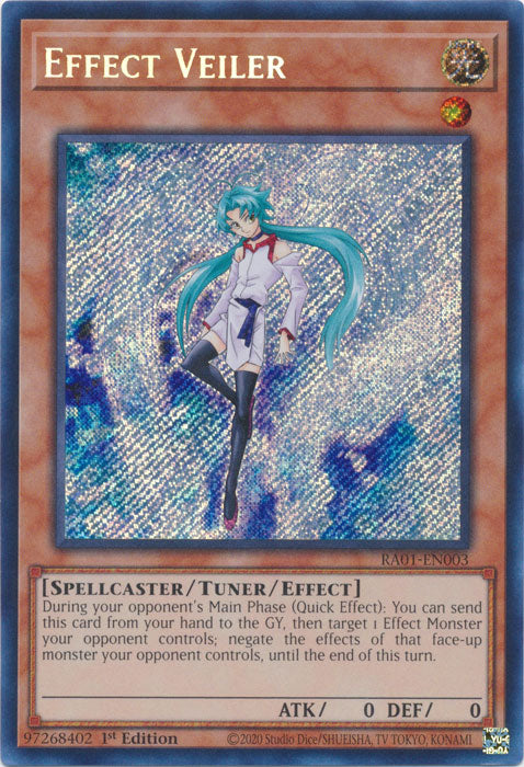 RA01-EN003 - Effect Veiler Secret Rare 1st Edition