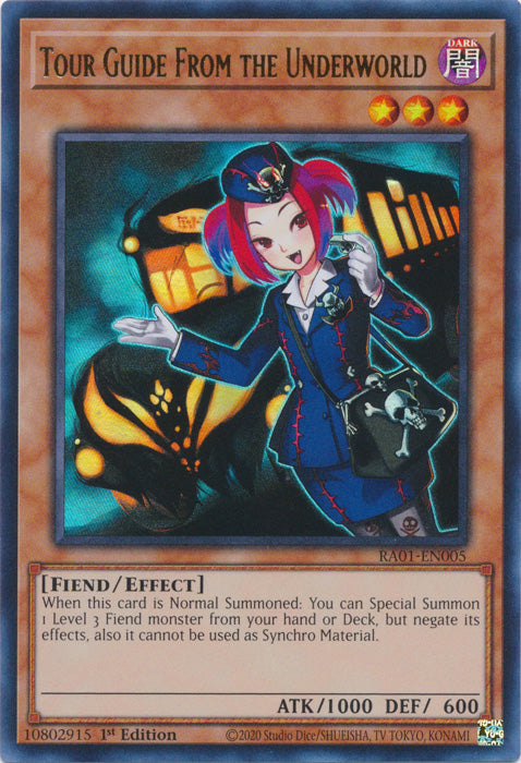 RA01-EN005 - Tour Guide From the Underworld Ultra Rare 1st Edition
