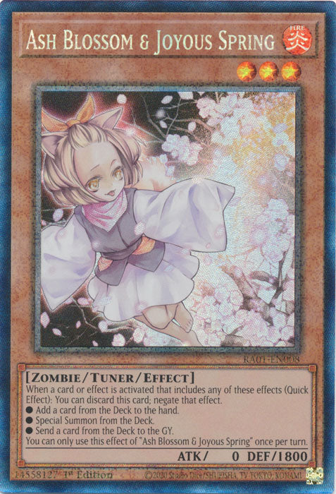 [COLLECTOR'S RARE] Ash Blossom & Joyous Spring - RA01-EN008 - 1st Edition