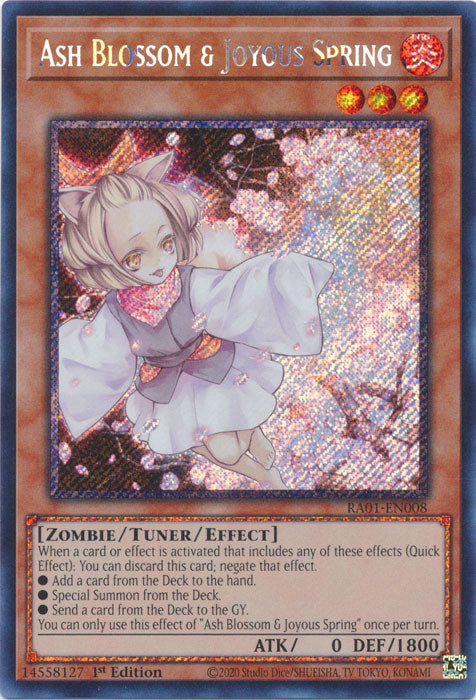 [PLATINUM] Ash Blossom & Joyous Spring - RA01-EN008 - 1st Edition