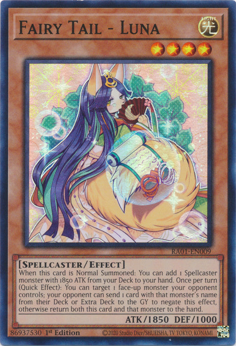 RA01-EN009 - Fairy Tail - Luna Super Rare 1st Edition