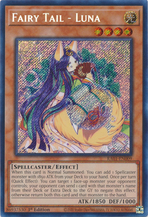 RA01-EN009 - Fairy Tail - Luna Secret Rare 1st Edition