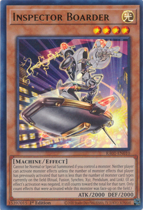 RA01-EN010 - Inspector Boarder Ultra Rare 1st Edition
